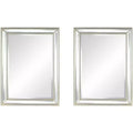 Uttermost Palais Silver 30 x 40 Beaded Wall Mirrors Set of 2