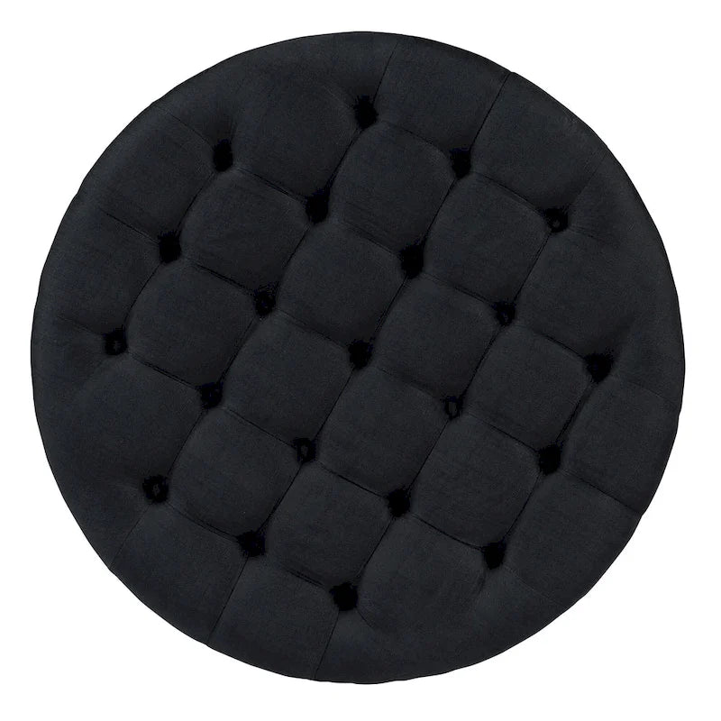 Table basse pouf ronde moderne et grande