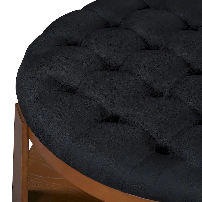 Table basse pouf ronde moderne et grande