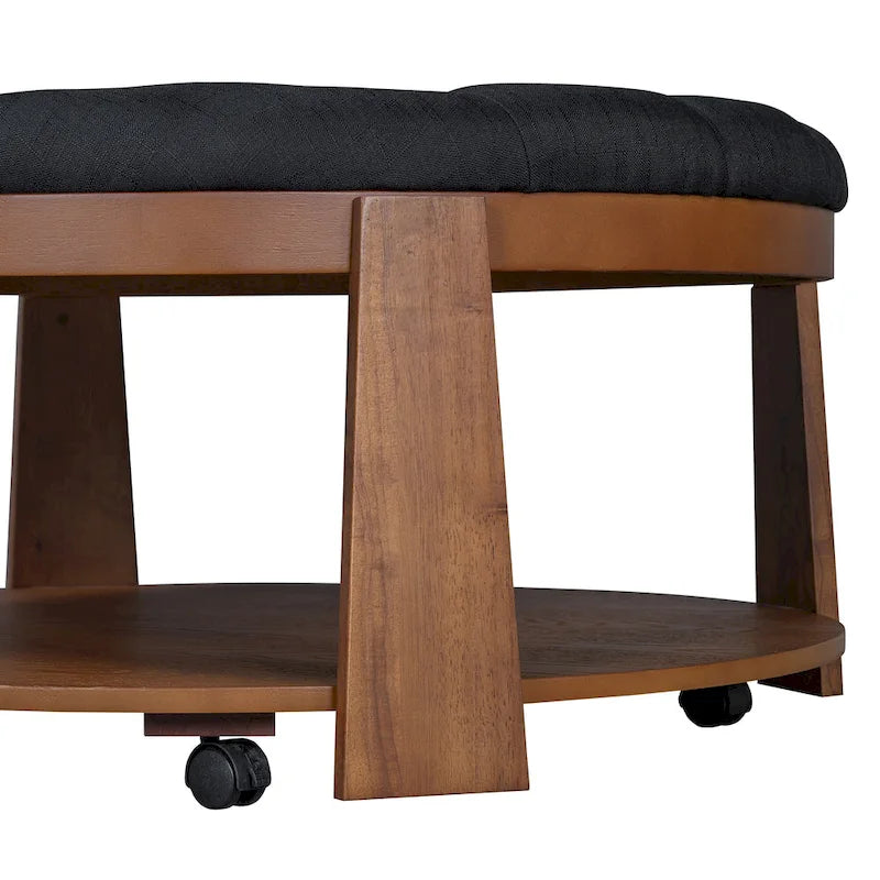 Table basse pouf ronde moderne et grande