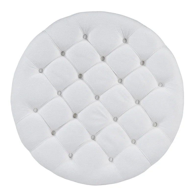 Table basse pouf ronde moderne et grande