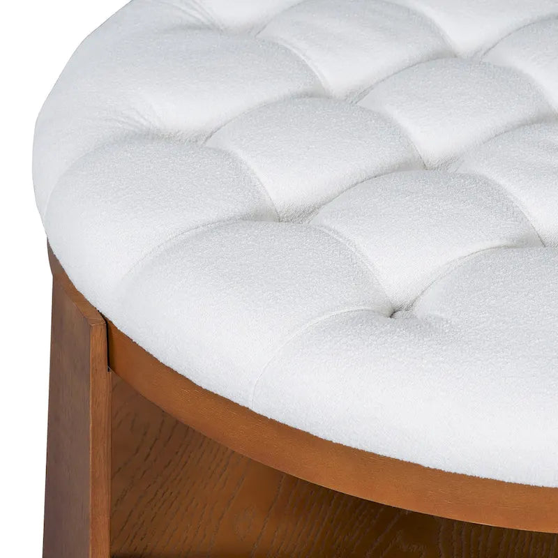 Table basse pouf ronde moderne et grande