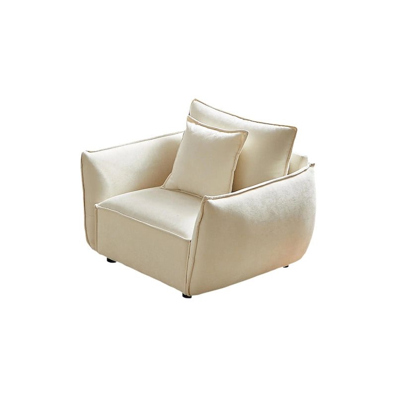 Fauteuil rembourré avec coussins 44
