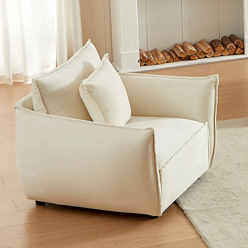 Fauteuil rembourré avec coussins 44