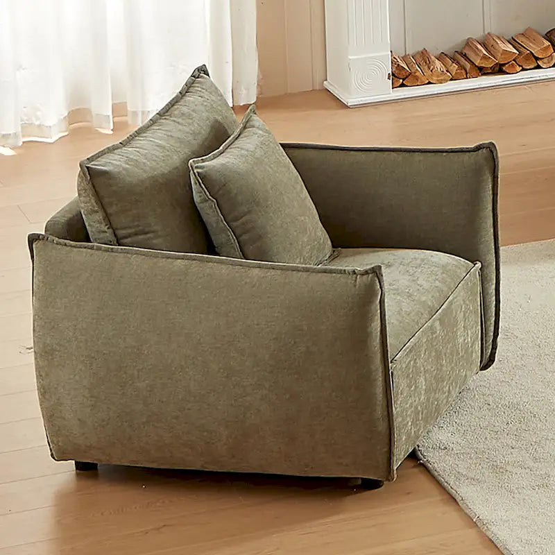 Fauteuil rembourré avec coussins 44