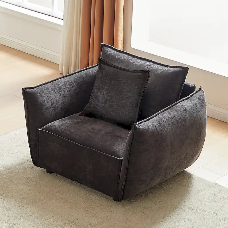 Fauteuil rembourré avec coussins 44