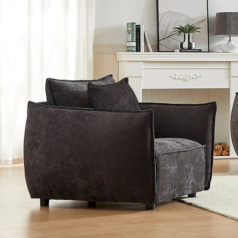 Fauteuil rembourré avec coussins 44