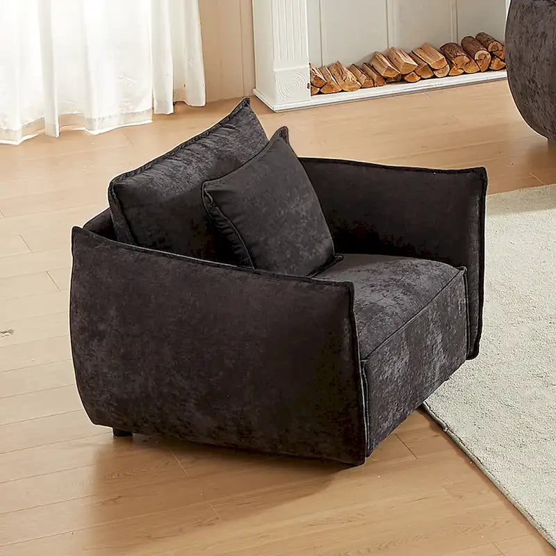 Fauteuil rembourré avec coussins 44
