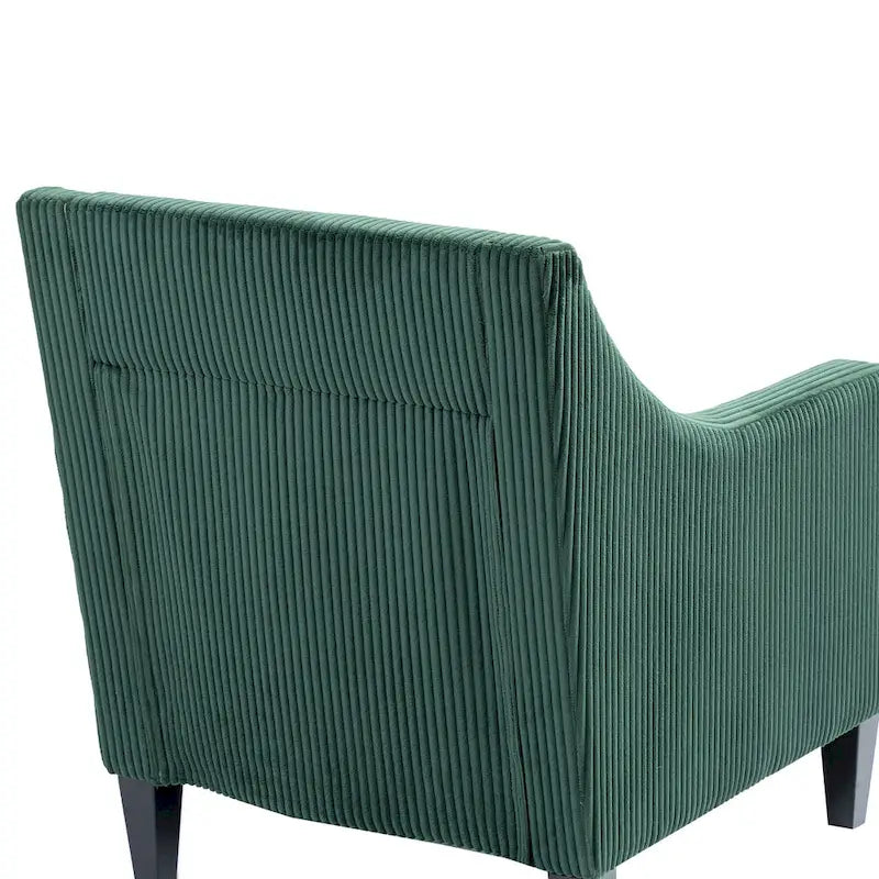 Fauteuil Emerald Modern 26.8 avec pieds en bois d'hévéa