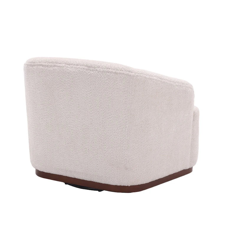 Fauteuil pivotant, Fauteuil rond confortable pour le salon, Fauteuil pivotant à 360 degrés