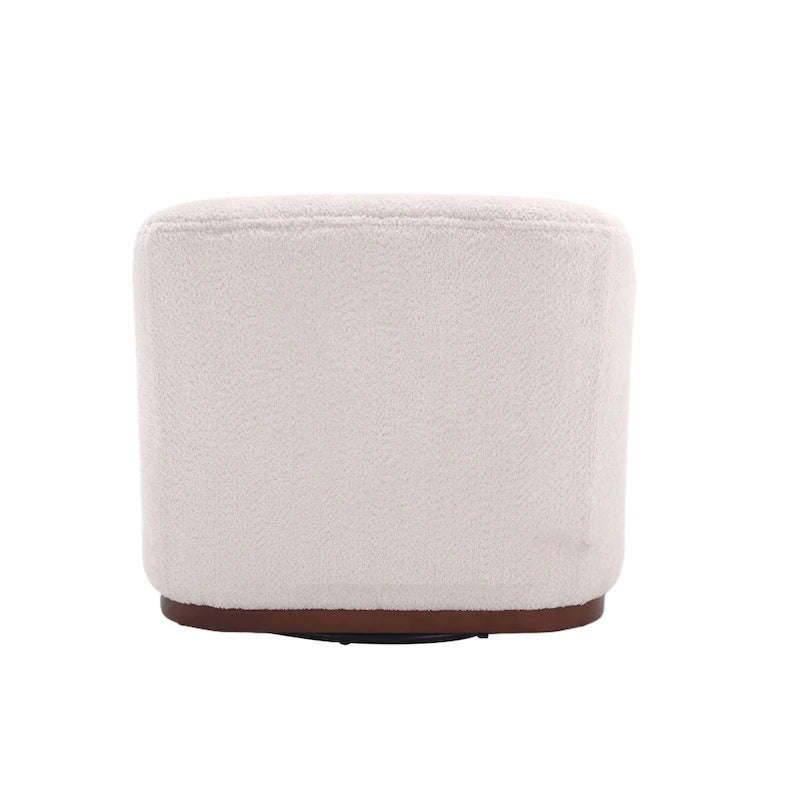 Fauteuil pivotant, Fauteuil rond confortable pour le salon, Fauteuil pivotant à 360 degrés