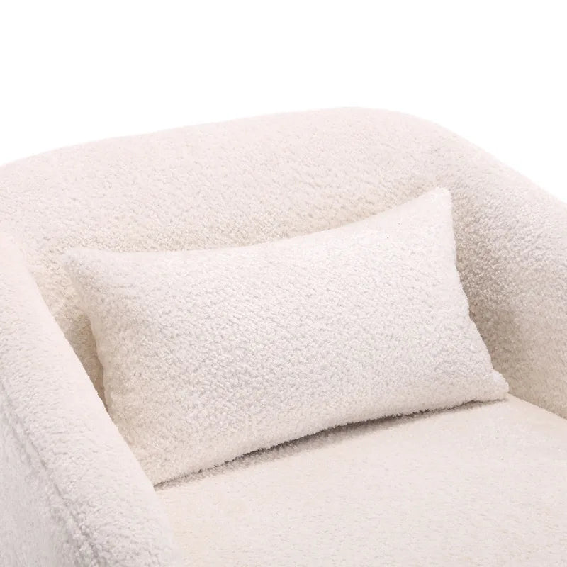 Fauteuil pivotant, Fauteuil rond confortable pour le salon, Fauteuil pivotant à 360 degrés