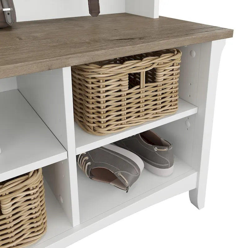 Meuble d'entrée Salinas avec banc de rangement à chaussures par Bush Furniture