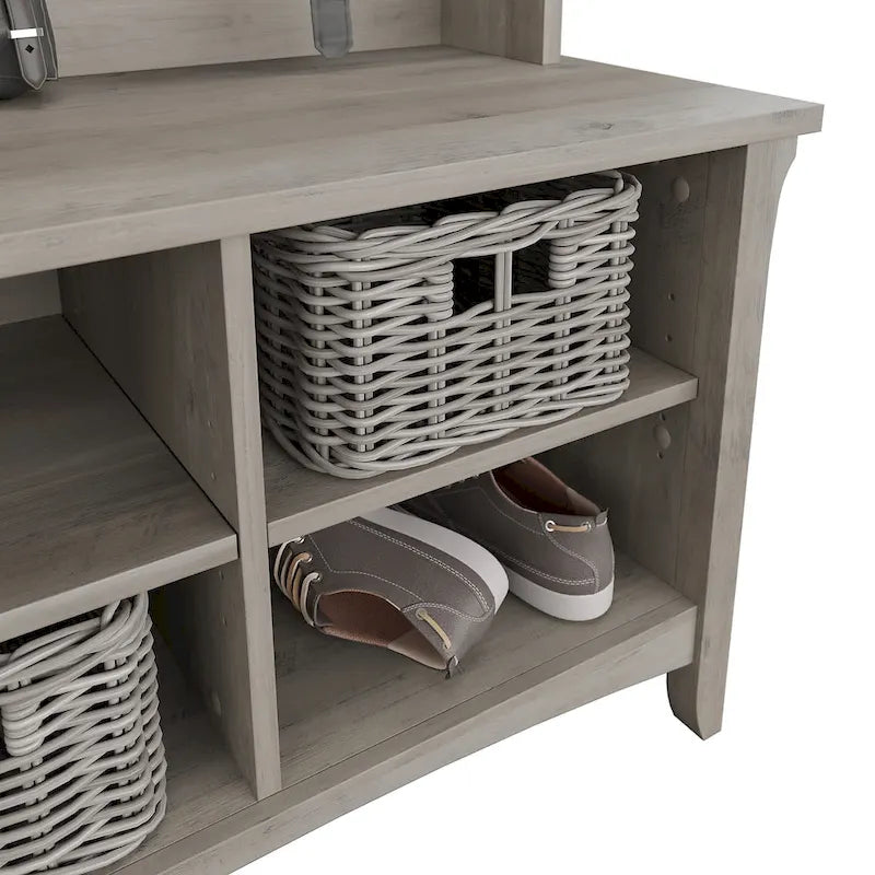 Meuble d'entrée Salinas avec banc de rangement à chaussures par Bush Furniture