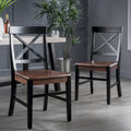 Chaises de salle à manger Acacia Anele Farmhouse (lot de 2) par GDFStudio