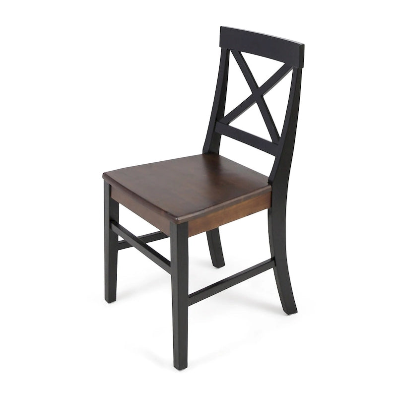 Chaises de salle à manger Acacia Anele Farmhouse (lot de 2) par GDFStudio
