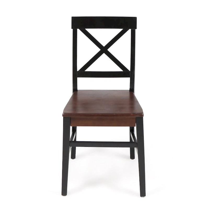 Chaises de salle à manger Acacia Anele Farmhouse (lot de 2) par GDFStudio