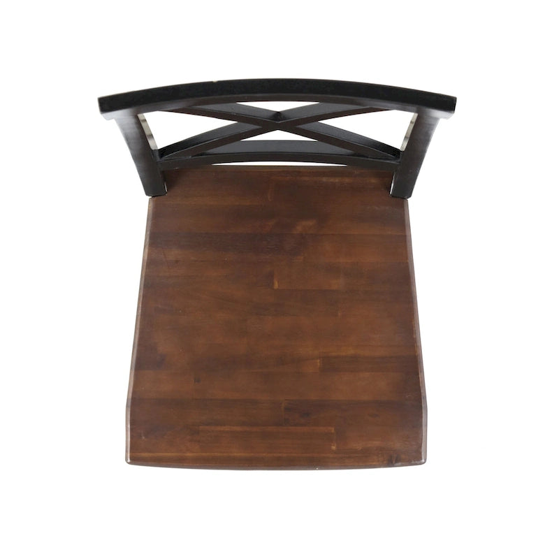 Chaises de salle à manger Acacia Anele Farmhouse (lot de 2) par GDFStudio