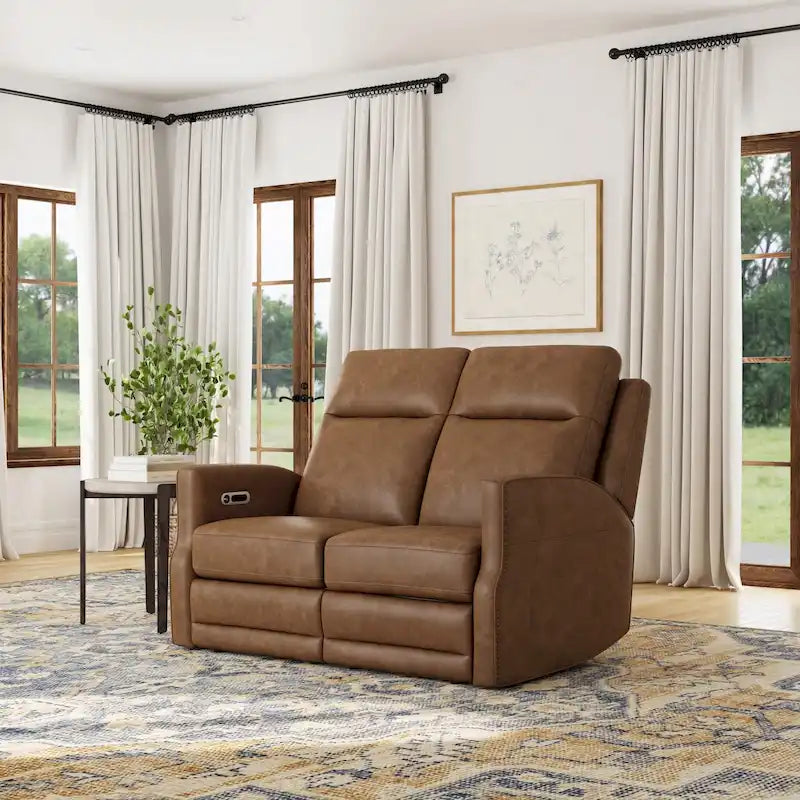 Causeuse inclinable électrique Maxwellton Cedar avec appuie-tête et support lombaire motorisés Flexsteel - 56 x 42 x 39