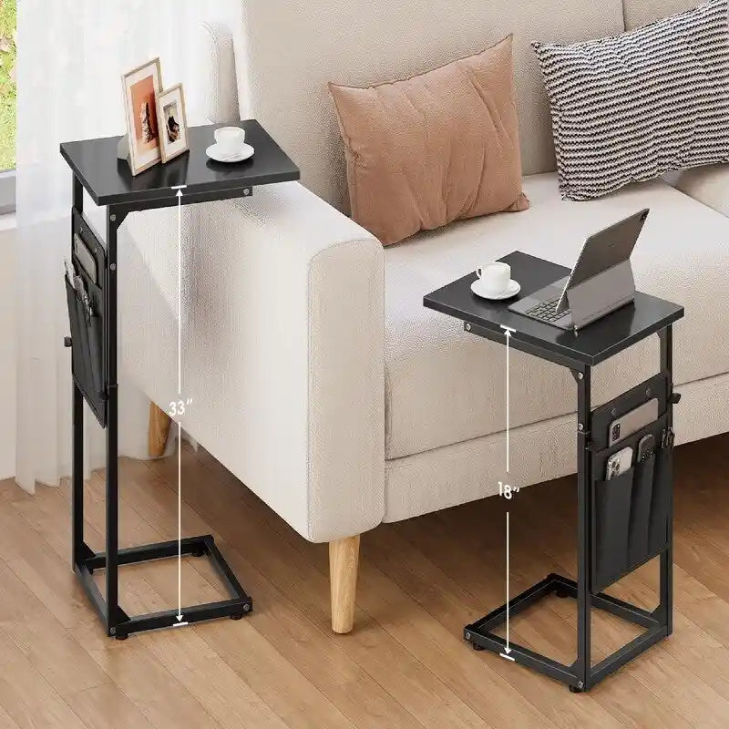 Table d'appoint en C - 16P x 12L x 33H