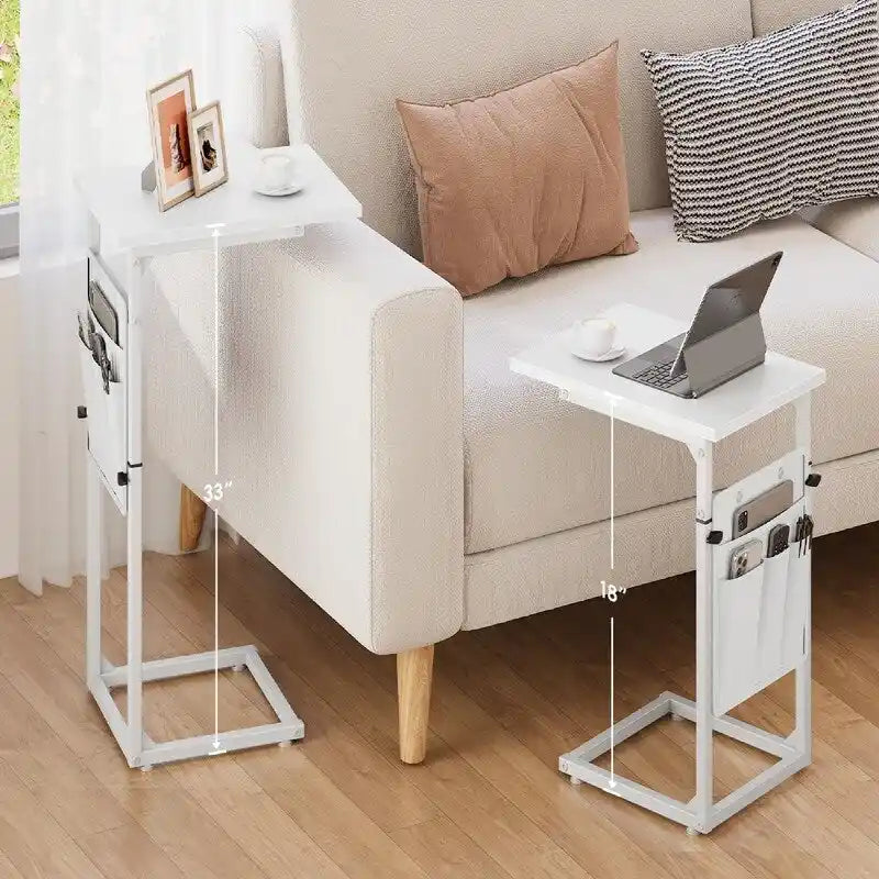 Table d'appoint en C - 16P x 12L x 33H