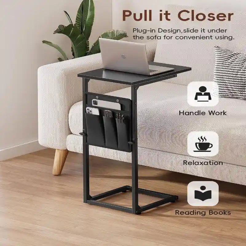 Table d'appoint en C - 16P x 12L x 33H