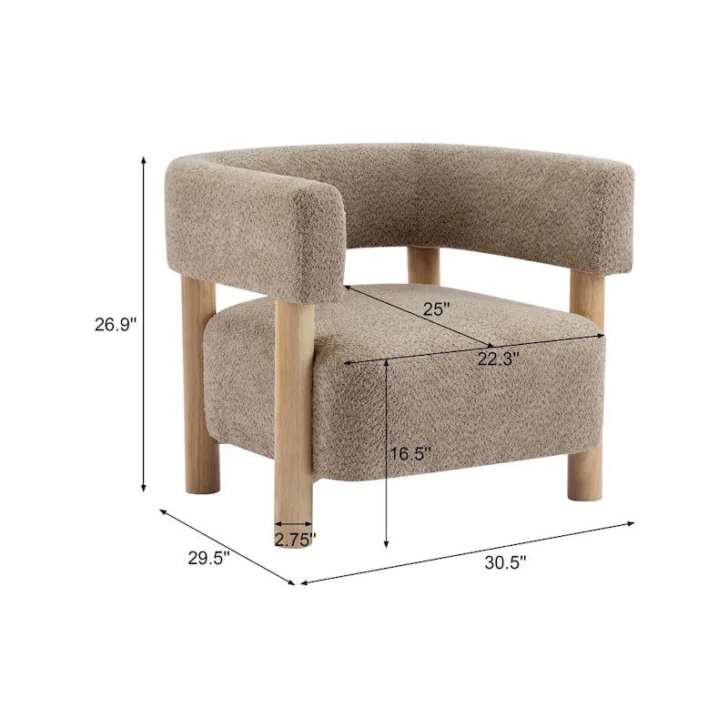 Christopher Knight Home - Fauteuil d'appoint en tissu James pour salon