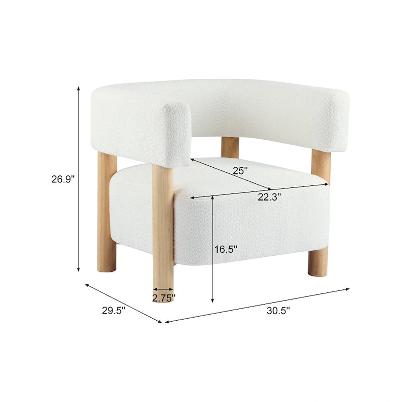 Christopher Knight Home - Fauteuil d'appoint en tissu James pour salon