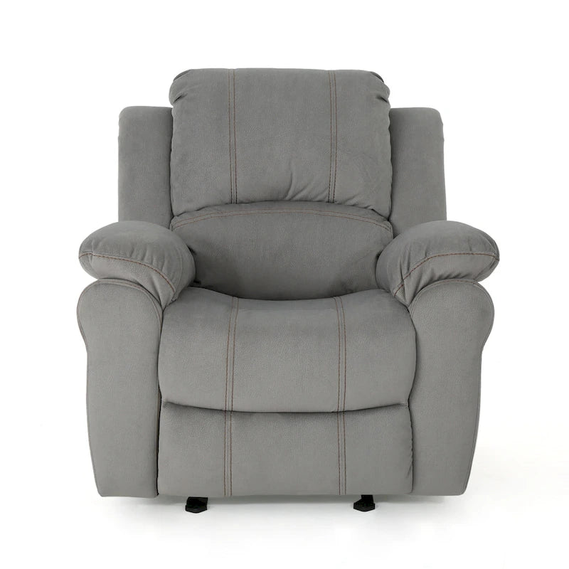 Fauteuil inclinable manuel Roomfitters, fauteuil relaxant pour le salon ou la chambre, gris