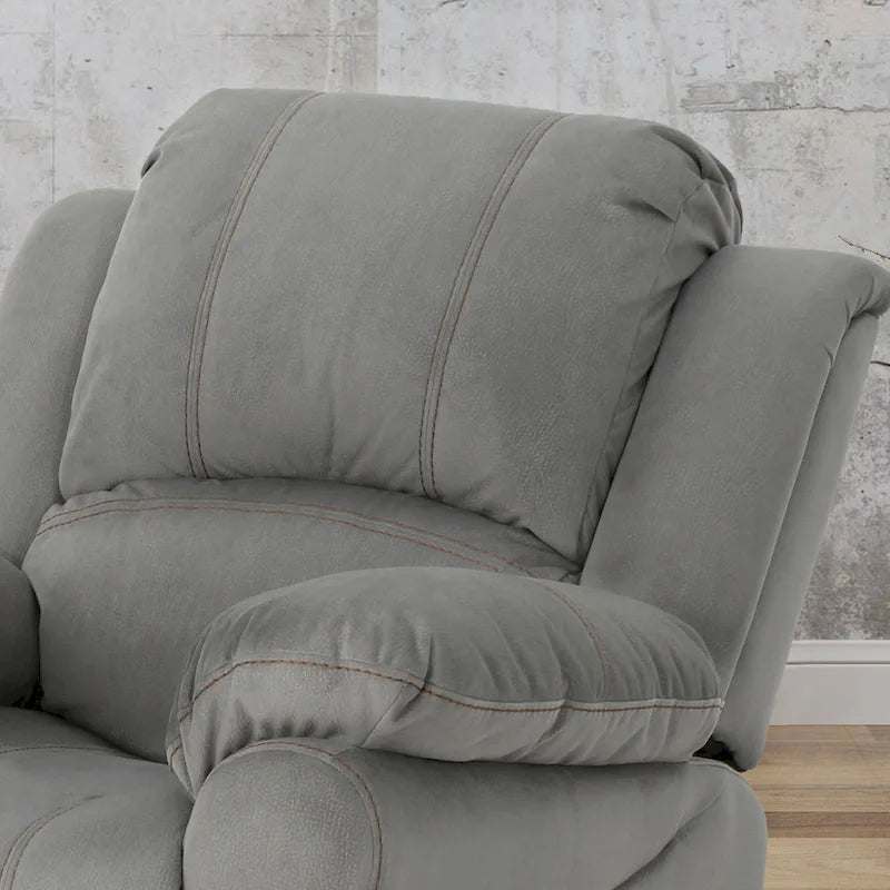 Fauteuil inclinable manuel Roomfitters, fauteuil relaxant pour le salon ou la chambre, gris