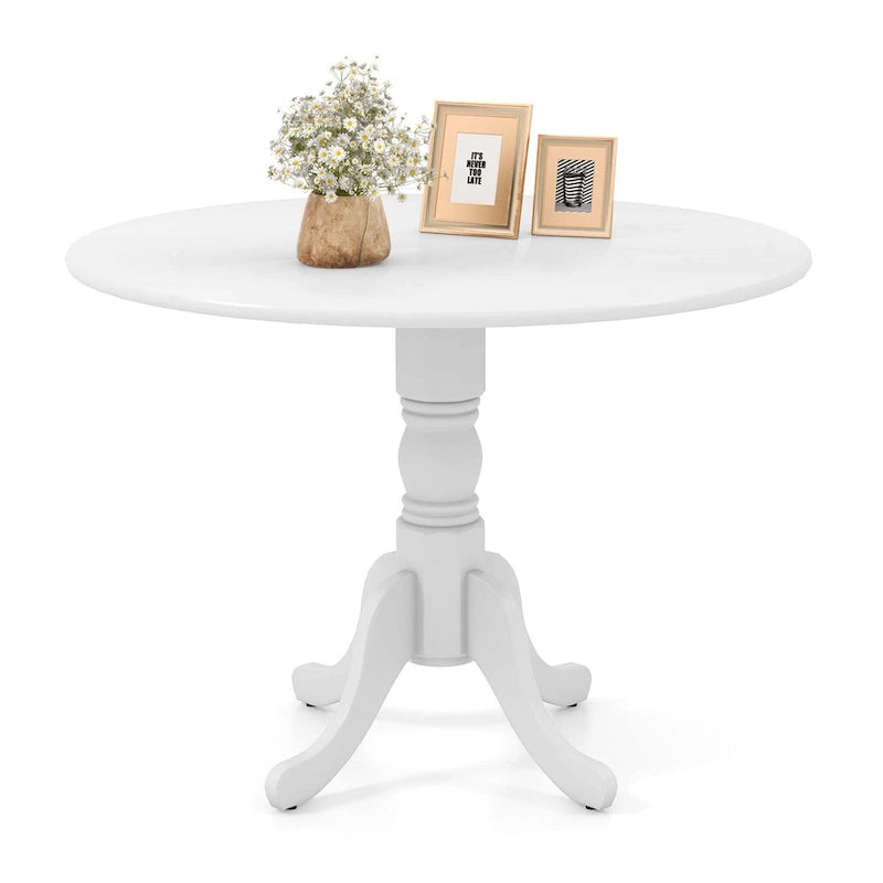 Costway Table de salle à manger rustique Table de salle à manger en bois avec plateau rond et - Voir détails