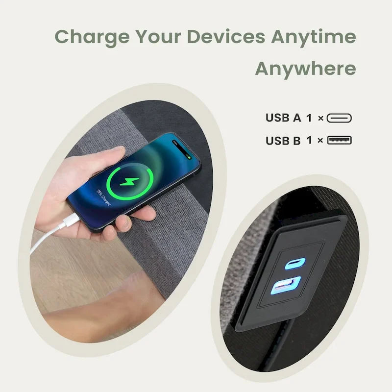 Sommier motorisé ergonomique réglable, télécommande sans fil, pour une inclinaison et un sommeil confortables