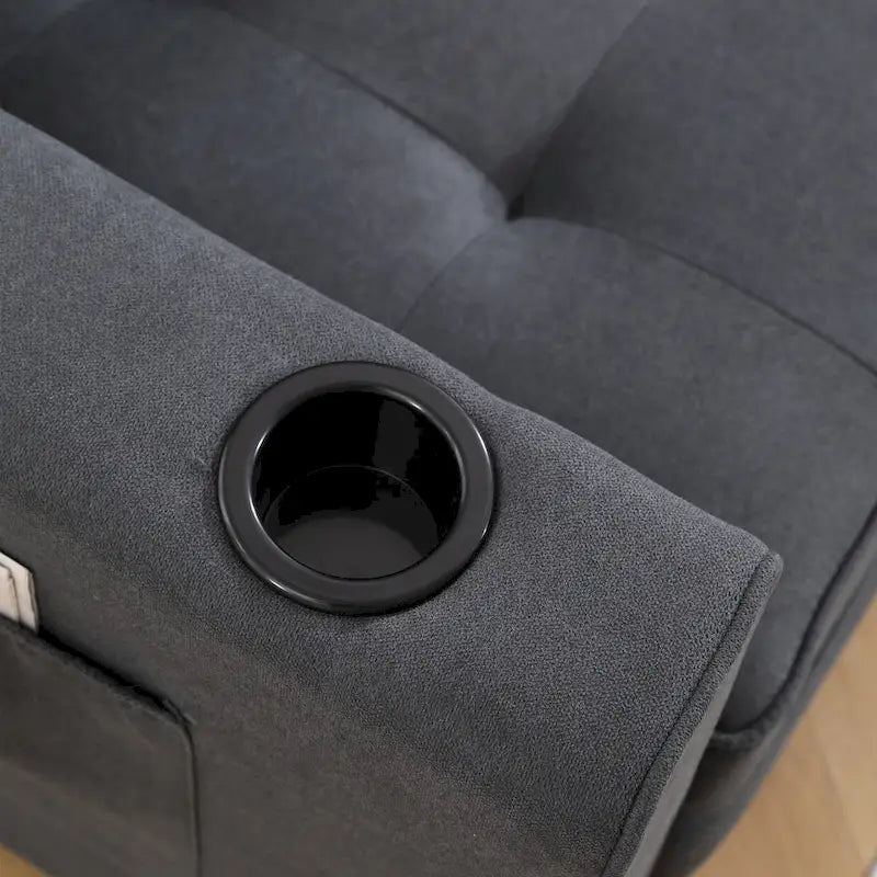 Canapé-lit futon rembourré 3-en-1 convertible