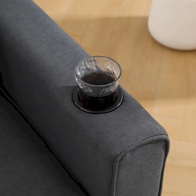 Canapé-lit futon rembourré 3-en-1 convertible