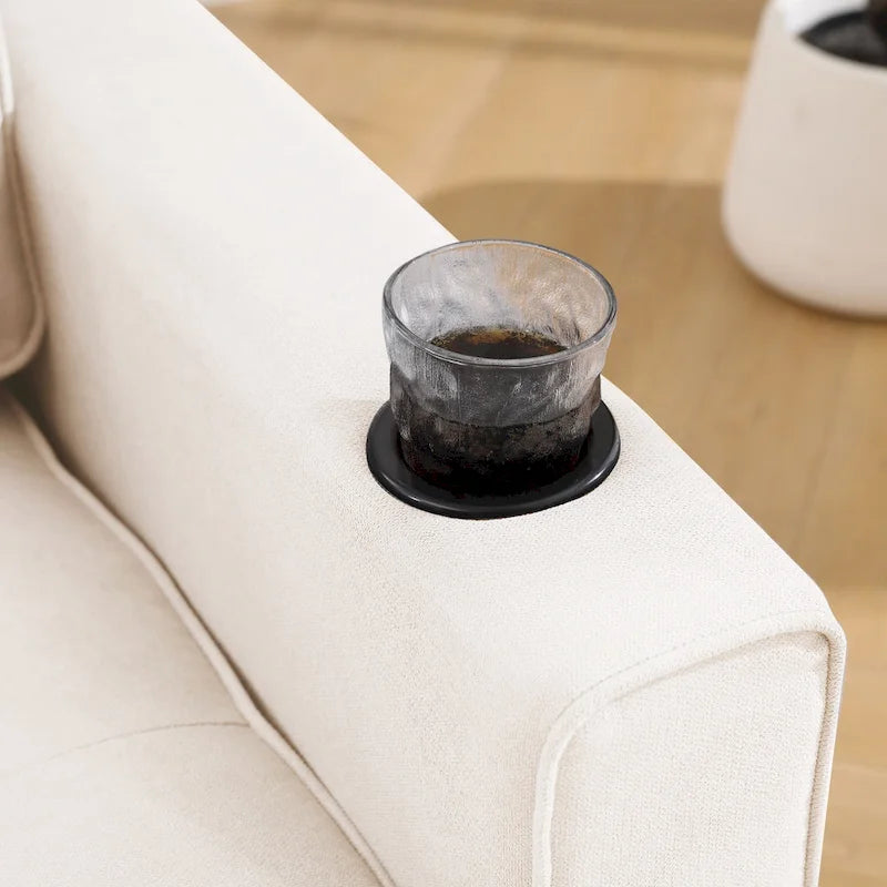 Canapé-lit futon rembourré 3-en-1 convertible