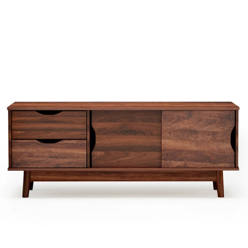 Meuble TV Gymax pour téléviseur jusqu'à 60 pouces, Table Console Multimédia avec Rangement - Voir détails