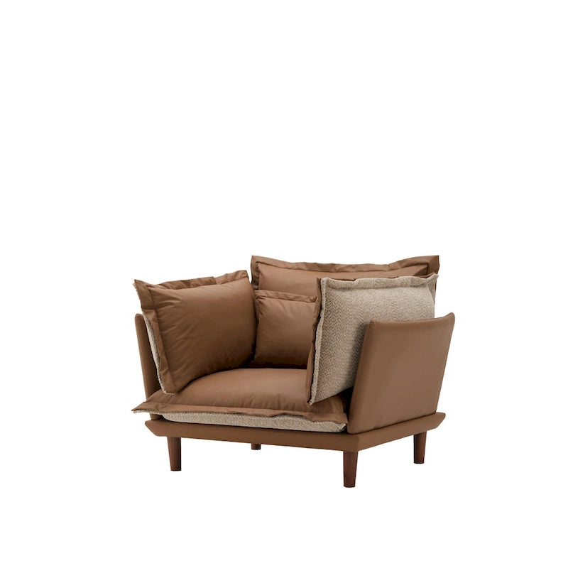 Fauteuil d'appoint surdimensionné en chenille de style moderne, chaise longue individuelle pour salon, chambre à coucher