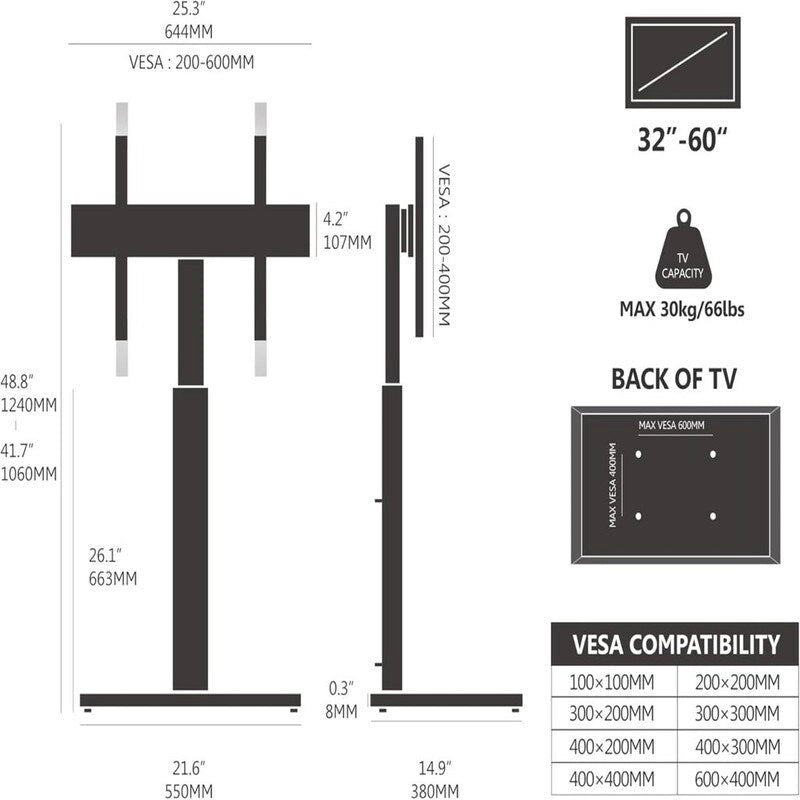 Meuble TV au sol
