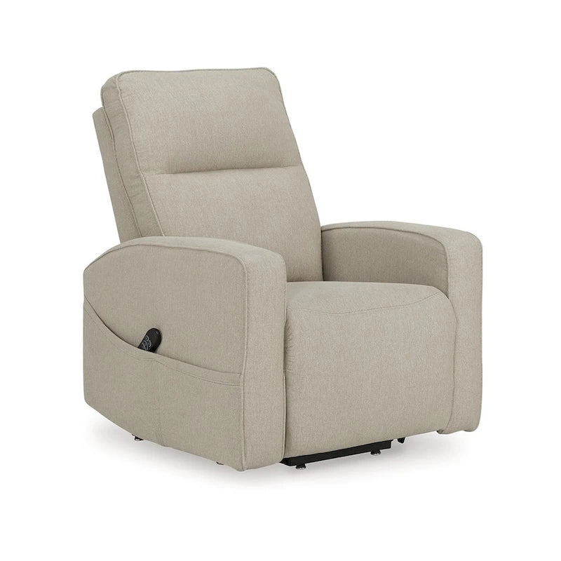 Fauteuil inclinable releveur Lawson, polyester fumé, coussin en mousse