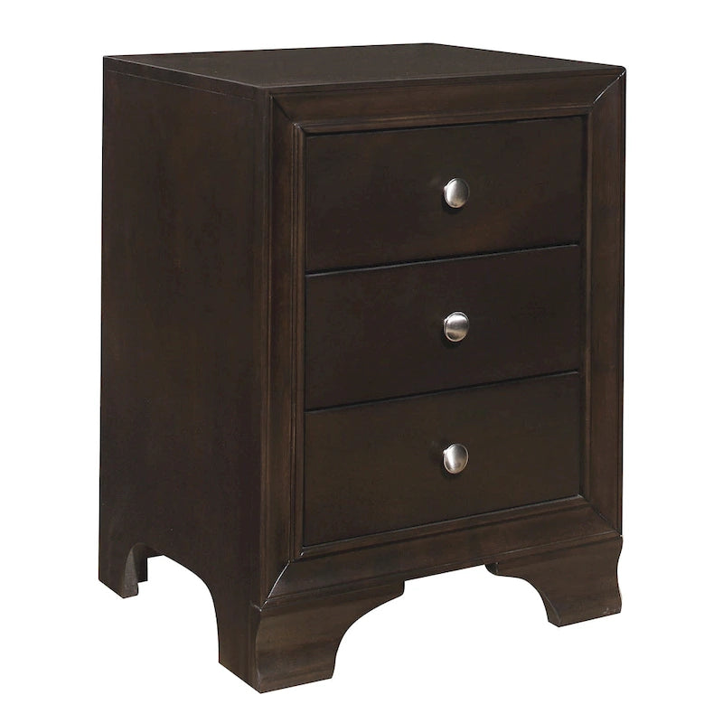 Table de chevet en bois de transition, rangement de chevet avec ports USB, table d'appoint de salon avec tiroirs, table de canapé