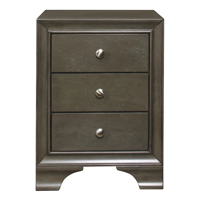 Table de chevet en bois de transition, rangement de chevet avec ports USB, table d'appoint de salon avec tiroirs, table de canapé