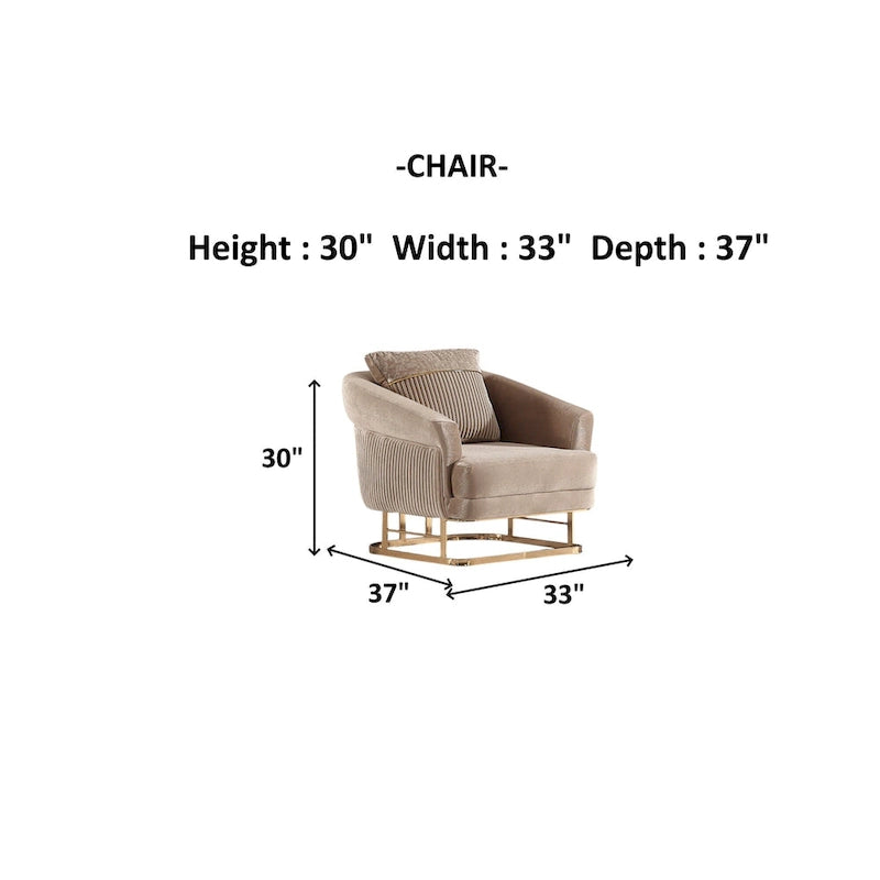 ActiveZen Ensembles de salon 4 pièces 1 canapé 1 causeuse 2 fauteuils