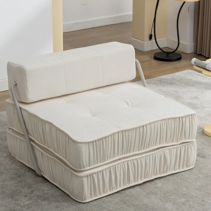 Canapé-lit convertible, fauteuil-lit moderne en chenille