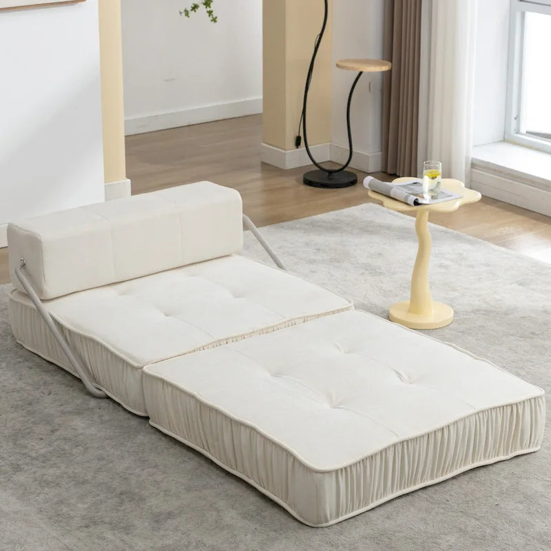 Canapé-lit convertible, fauteuil-lit moderne en chenille
