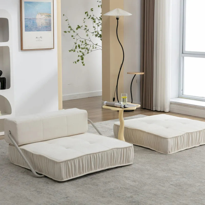 Canapé-lit convertible, fauteuil-lit moderne en chenille