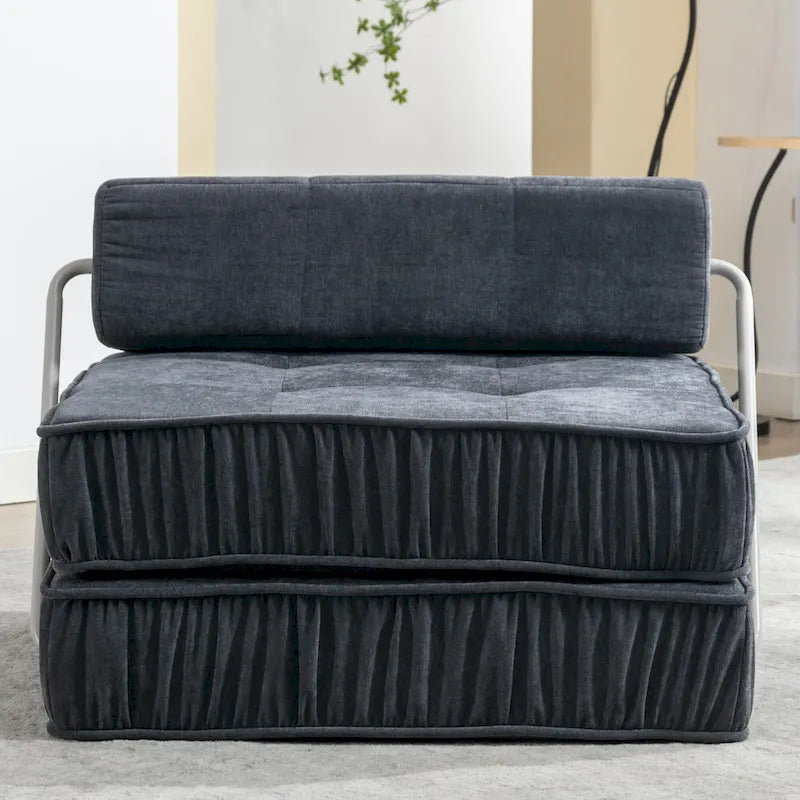 Canapé-lit convertible, fauteuil-lit moderne en chenille