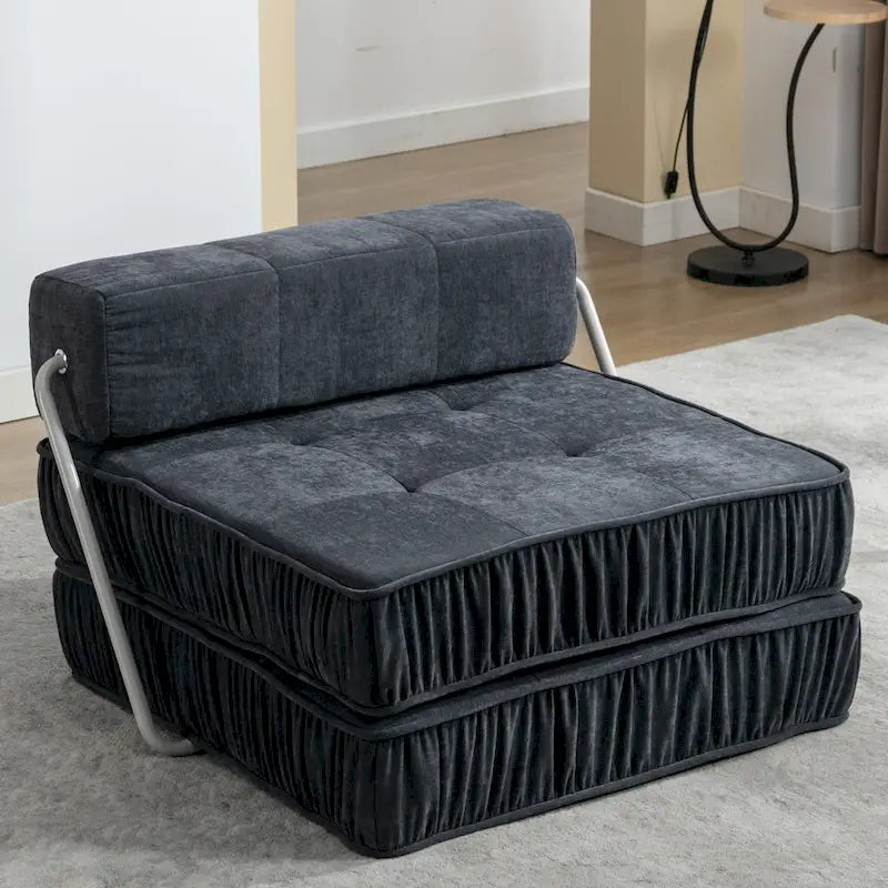 Canapé-lit convertible, fauteuil-lit moderne en chenille