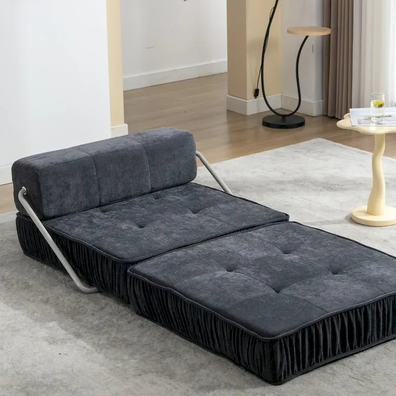Canapé-lit convertible, fauteuil-lit moderne en chenille