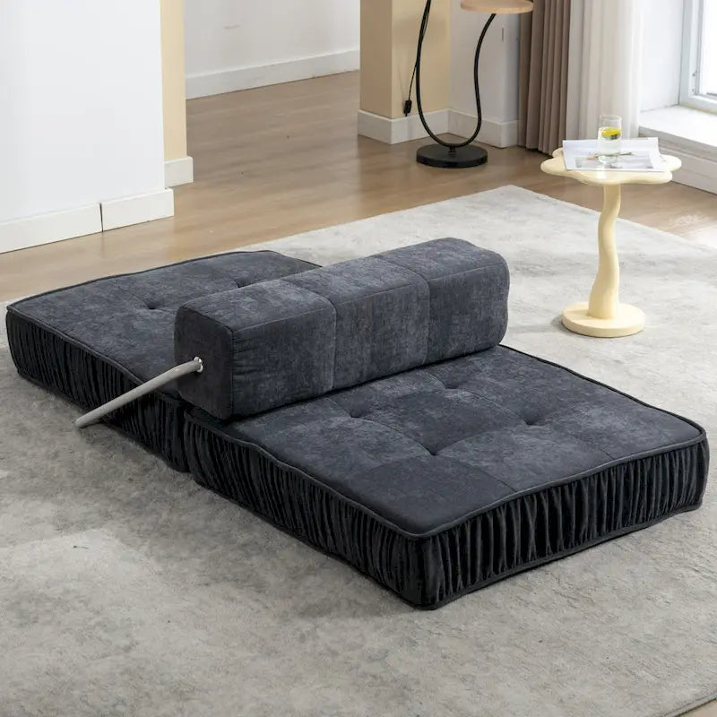 Canapé-lit convertible, fauteuil-lit moderne en chenille