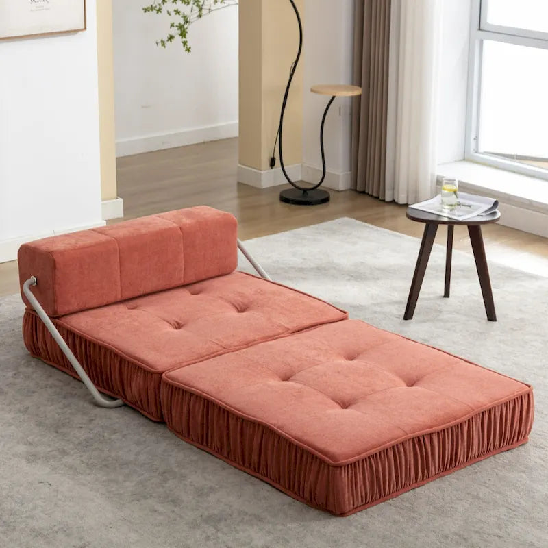 Canapé-lit convertible, fauteuil-lit moderne en chenille